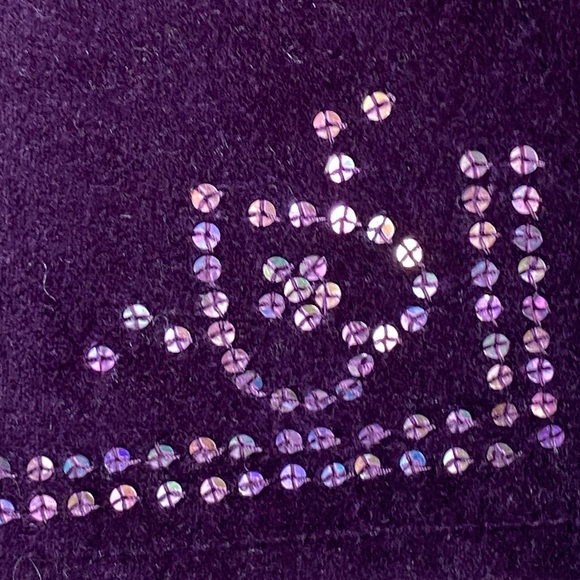 Vintage Zig Zag Velvet Dress Sz 5/6 - Picture 4 of 8